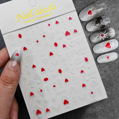 Glossy Y2K Star Nail Decals