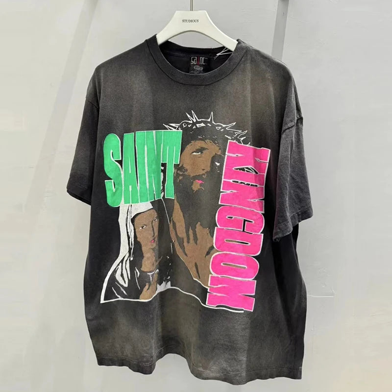 Pay Money To My Pain Saint T-Shirt Black Washed Cotton Graphic Tee