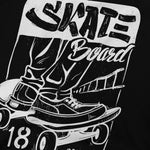 Skate Board City T Shirt for Men Funny T-Shirt O Neck Skating Board Tees