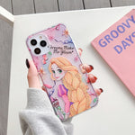 Beautiful Princess Phone Cases For iPhone Transparent Silicone Back Cover