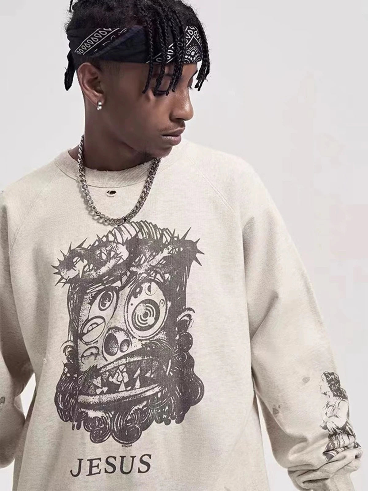 Saint of Michael Oversized Graphic Hoodie Men’s Streetwear Yao