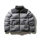 Men Winter Fluffy Puffer Jacket Thick Warm Streetwear Coat