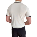 Mens Woolen Polo Sports T-shirt With Elbow Sleeves And Slim-fit