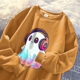 Stylish Ghost Headphones Pullover Autumn Comfort for Men