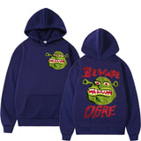 Gothic Streetwear Beware Ogre Graphic Hoodie