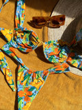 Micro Bikinis Bathing Suit Thong Set Womens Swimwear Floral