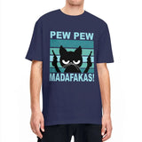 Pew Pew Madafakas T Shirt Cat T-Shirts Streetwear