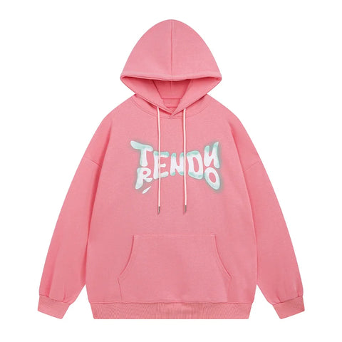 Women Letter Print Hoodie Streetwear Casual Pullover