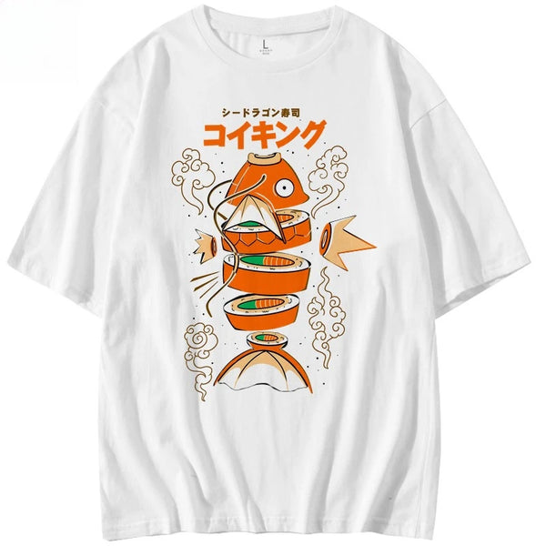Magikarp Sushi Tshirt Unisex Japanese Koi Carp Graphic Tee Gift