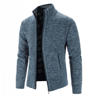 Sweater Men Fashion Slim Fit Cardigan Men Causal Sweaters Coats Solid - xinnzy