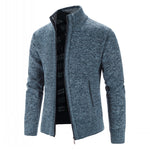 Sweater Men Fashion Slim Fit Cardigan Men Causal Sweaters Coats Solid - xinnzy
