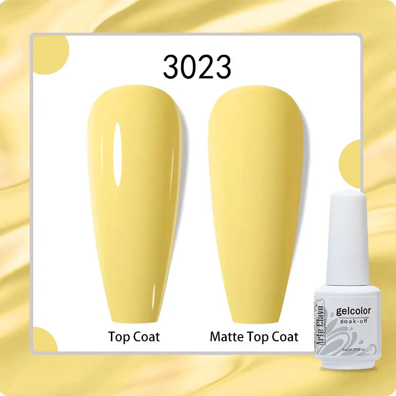 8ml Pure Color Gel Nail Polish Nail Art Manicure Semi Permanent