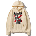 Streetwear Falling in Reverse Cat Graphic Hoodie