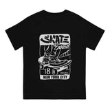 Skate Board City T Shirt for Men Funny T-Shirt O Neck Skating Board Tees