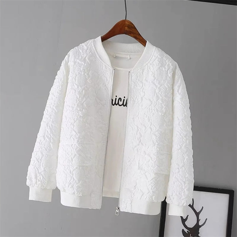 Jacket Outerwear Female Cardigan Zipper Fashion Casual