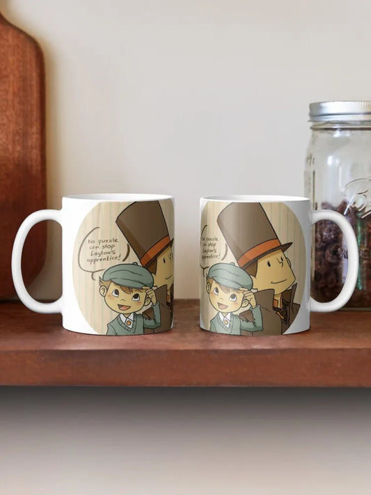 Professeur Layton and cute Luke Coffee Mug Mate Cup Tourist Mug Coffe Mug