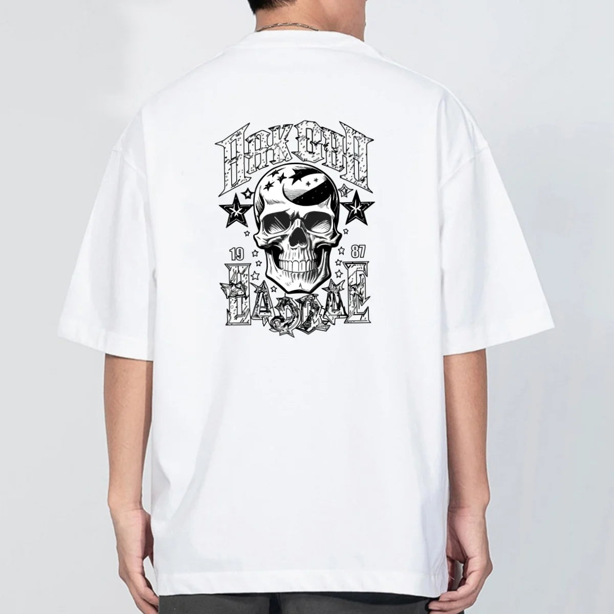 Summer Men's plus Size T-shirt Hip Hop Lette Printing Streetwear Tees