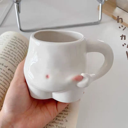 Mug Creative Girl Weird Cup Pinch Belly Cup Fat House Belly