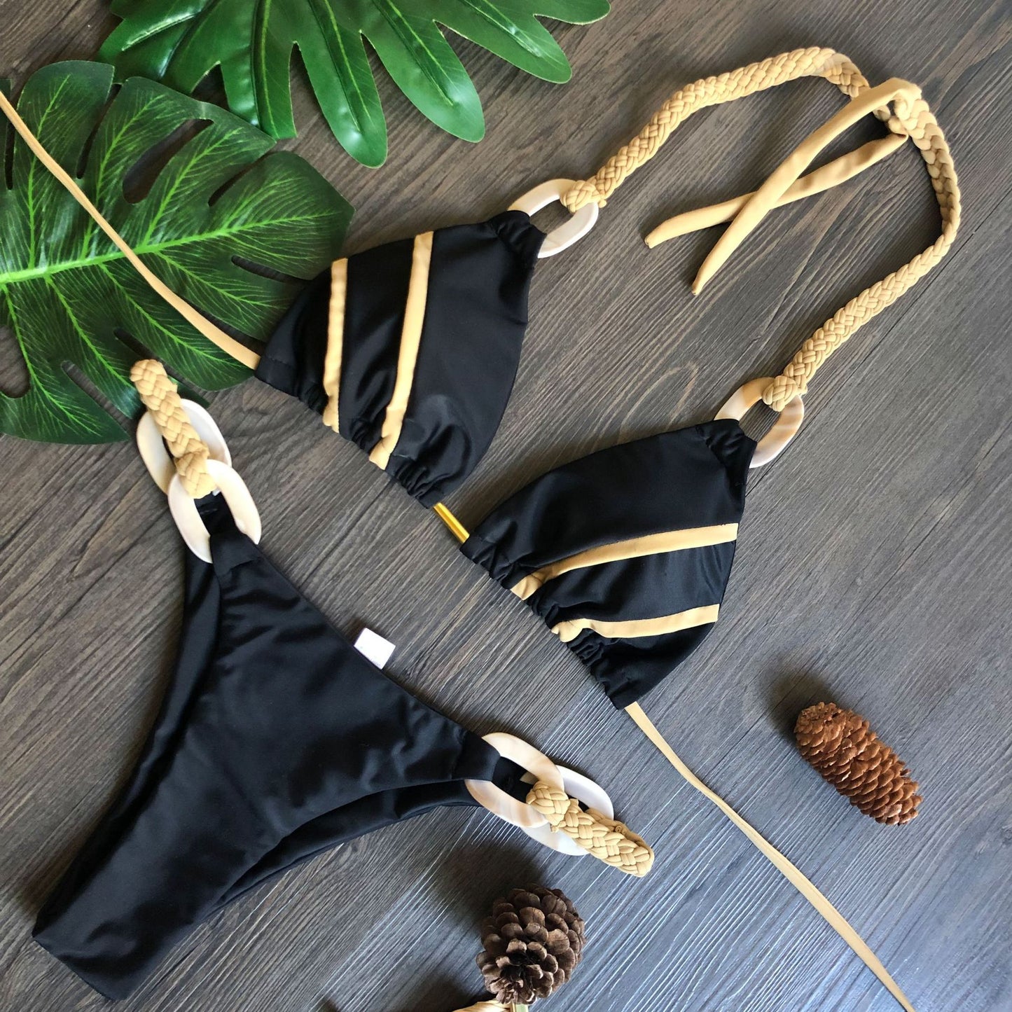 Bikini Set Swimwear Women Sexy Thong Push Up