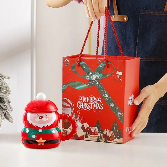 Christmas Ceramic Cup Mug Santa Claus Gift Cup