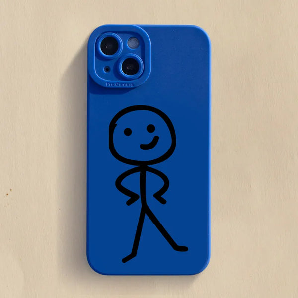 Soft Cartoon Matchman Case For iPhone