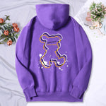 Explore Our Oversized Female Sweatshirt Hoodies Embrace Creativity with Charming Bear Outline Design