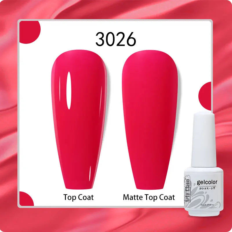 8ml Pure Color Gel Nail Polish Nail Art Manicure Semi Permanent