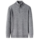 Men's Slim Fit Quarter Zip Turtleneck Sweater