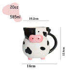 Cute Cartoon Cow Ceramic Mug Perfect for Cozy Mornings