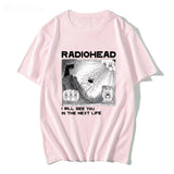 Radiohead T Shirt Rock Band Vintage Hip Hop Unisex Musik Fans Print Männer