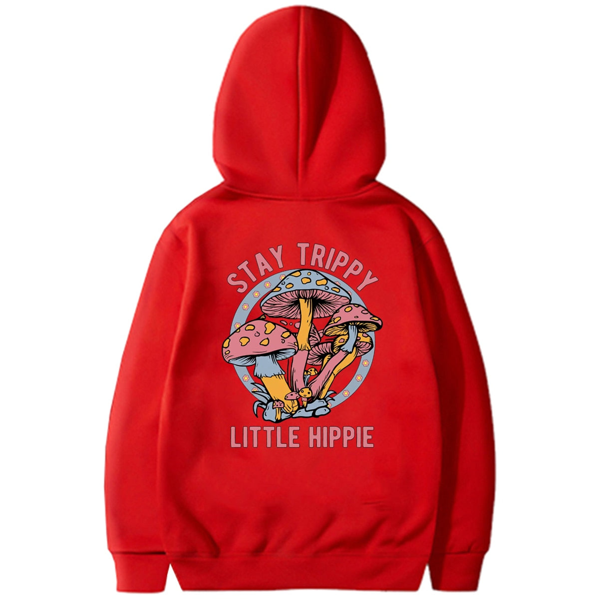 Bleiben Sie trippy kleiner Hippie-Hoodie-Sweatshirt-Hoodie