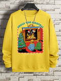 Smells Like Christmas Funny Comics Men Hip Hop Oversized