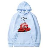 Herren Hoodie Jdm Drift Red Car Fashion Tops Harajuku