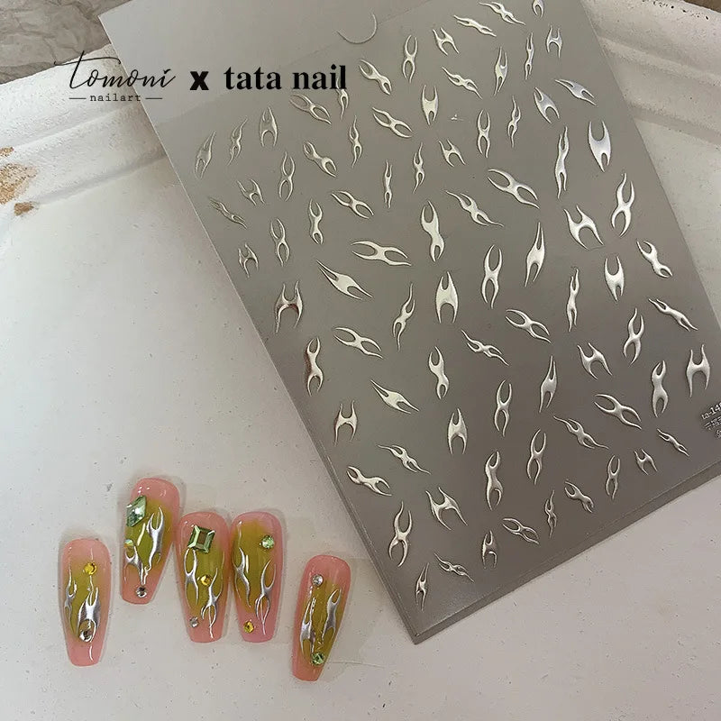 Bronzing Gilded Butterfly Nail Art