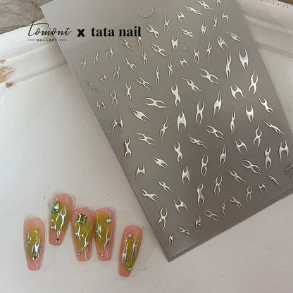 Bronzing Gilded Butterfly Nail Art