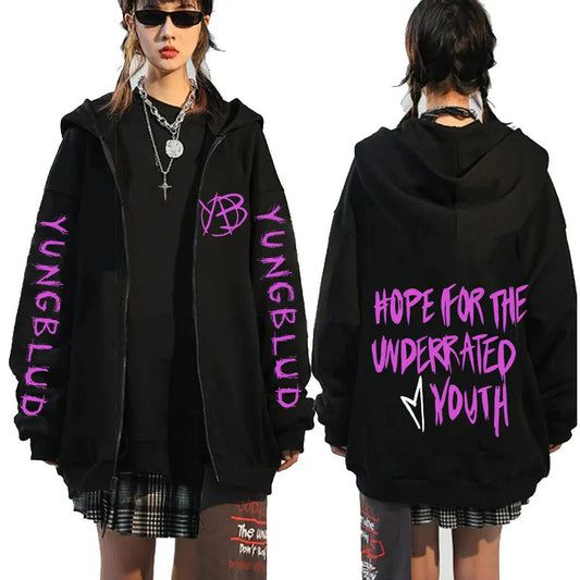 Yungblud Hope for The Underrated Youth Zip Hoodie Oversized Jacket