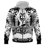 New Terror Skull 3D Print Hoodies Hip Hop Harajuku Fashion for Men