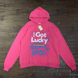 I Got Lucky 777 Printed Hooded Sweatshirt Hoodies