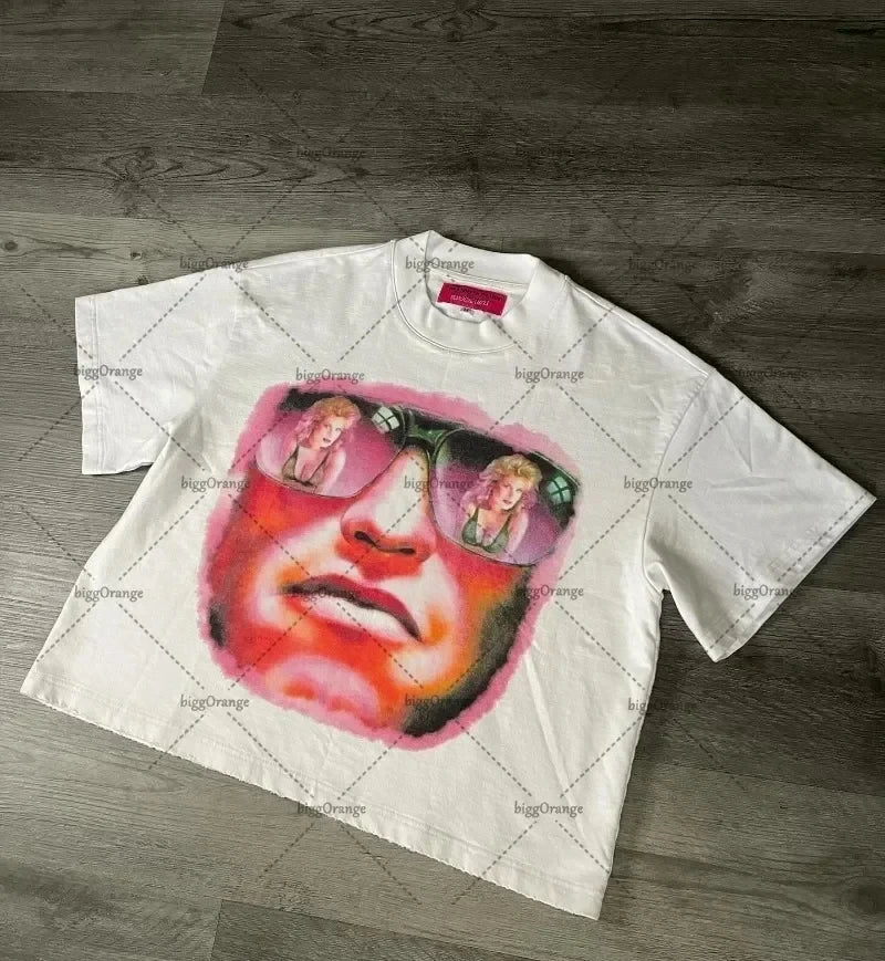 Y2k Streetwear Lips Retro Versatile T-shirt