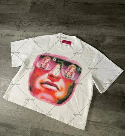 Y2k Streetwear Lips Retro Versatile T-shirt