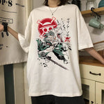 Cartoon Japanisches Anime T-Shirt Streetwear Kawaii Grafik