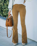 High Waisted Corduroy Flare Pants