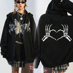 Y2K Oversize Schmetterling Hoodie Sweatshirt Harajuku