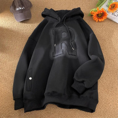 Men Harajuku Letters Hoodies Casual Oversized Hoodie