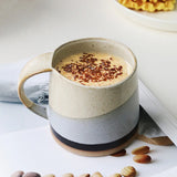 Grobe Keramik-Retro-Nationaltrend-Tasse im japanischen Stil, Latte-Tasse, Kaffee