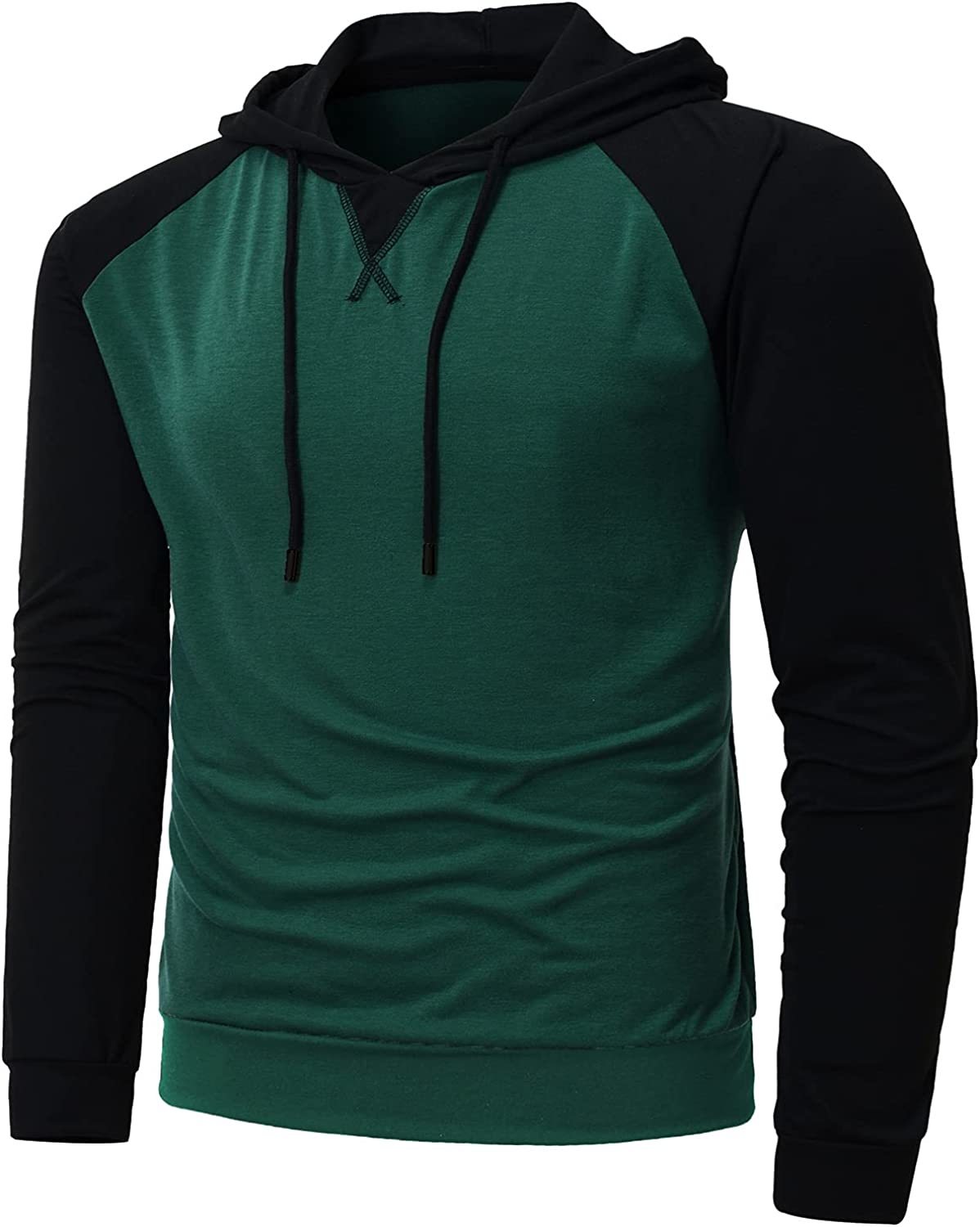 Men Hoodies Sweatshirts Long Sleeve Solid Lightweight Casual