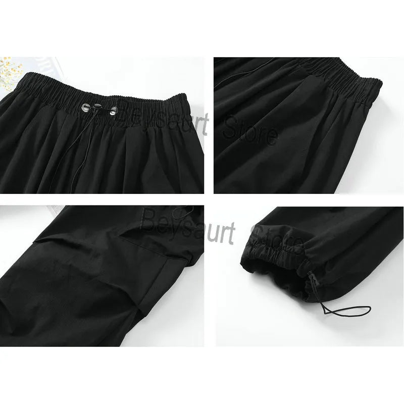 Streetwear 2024 Spring Harem Casual Pants Men