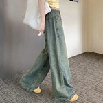 Streetwear Y2K Baggy Wide Leg Jeans 90S High Waist Straight Pants