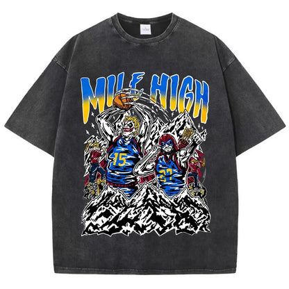 American Vintage Clothing for men mile high Skeleton Basketball Player