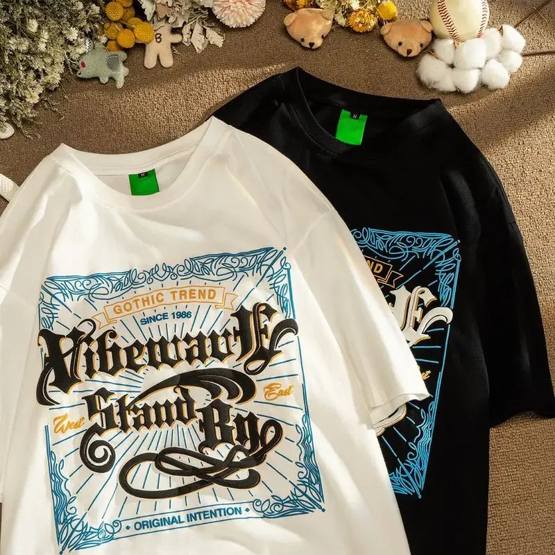 Oberteile mit Harajuku-Print in Übergröße: Lebendige Styles für alle 